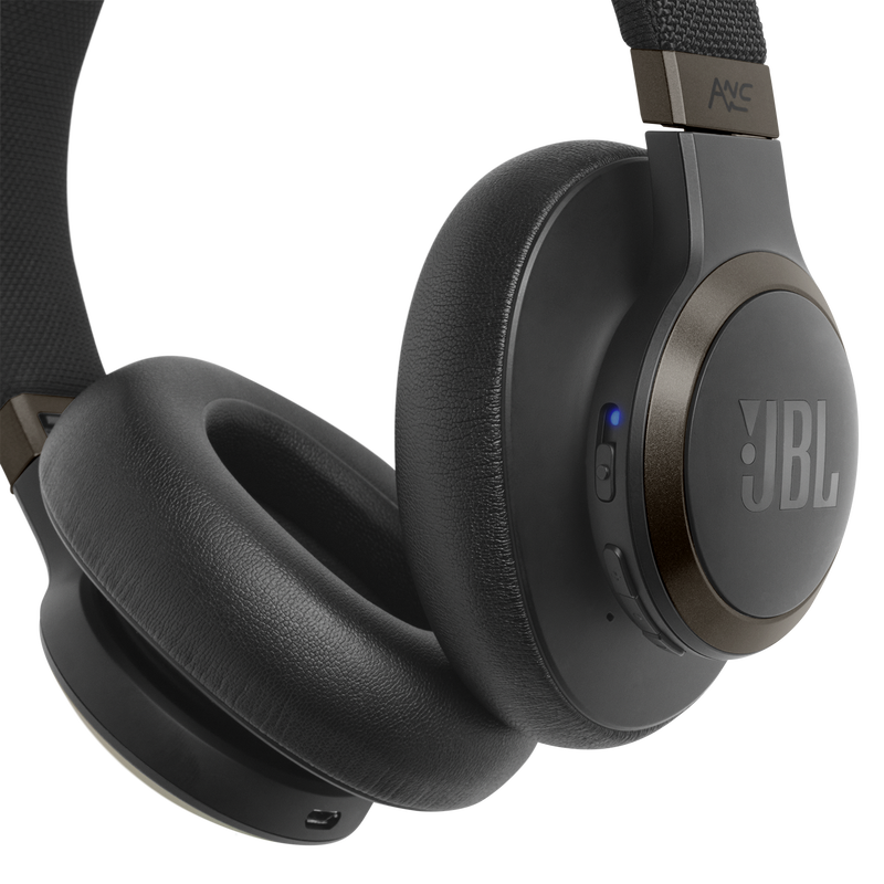 JBL Live 650BTNC - Black - Wireless Over-Ear Noise-Cancelling Headphones - Detailshot 4 image number null
